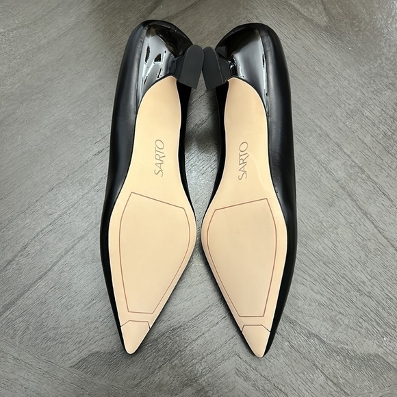 Franco Sarto Diva Leather Kitten Heel Pumps - Picture 3 of 13